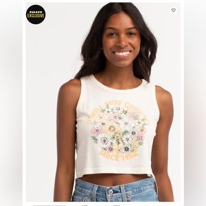 O’NEILL Flower Town Womens Cropped Tank Top, size M